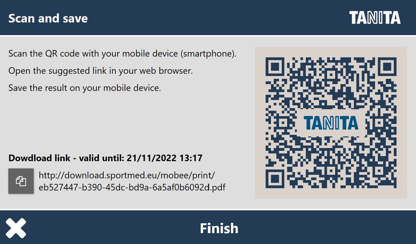 TANITA PRO Software
